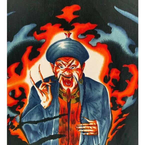 Check-In Shirt Mens Large Metallica Punk Rock Japanese Graphic Long Sleeve Top - Picture 8 of 11